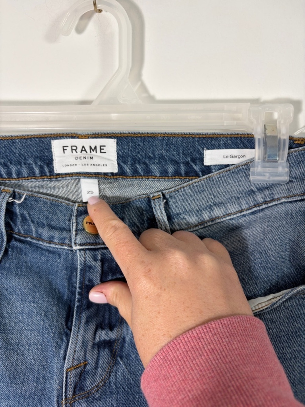 Frame Le Garçon Newport Distressed Ankle Crop Jeans - Picture 4 of 9